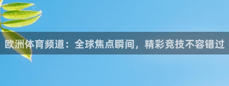 欧洲体育频道：全球焦点瞬间，精彩竞技不容错过